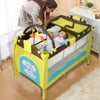 New Green Baby Crib Playpen Playard Pack Travel Infant Bassinet Bed Foldable