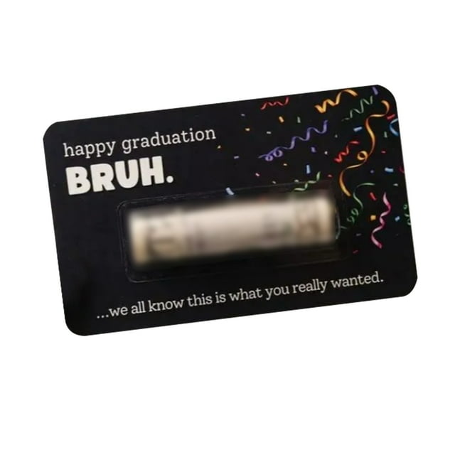 Graduation Season Humorous Wallet Holder for Craft and Stationery