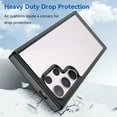 thumbnail image 3 of Allytech Clear Case for Samsung Galaxy S24 Ultra, Hybrid Hard Shell Back Cover Protective Shockproof Anti-Scratch Bumper Phone Case for Galaxy S24 Ultra, Black, 3 of 8