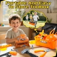 thumbnail image 3 of JoyStone 42PCS Tool Set Toddler Beginner Tool Set with Tool Box & Toy Chainsaw & Drill,Pretend Play Toys, Gifts for 3-7 Kids, Yellow, 3 of 10