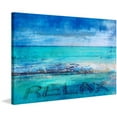 thumbnail image 2 of "Blue Relax" Painting Print on Wrapped Canvas, 2 of 7