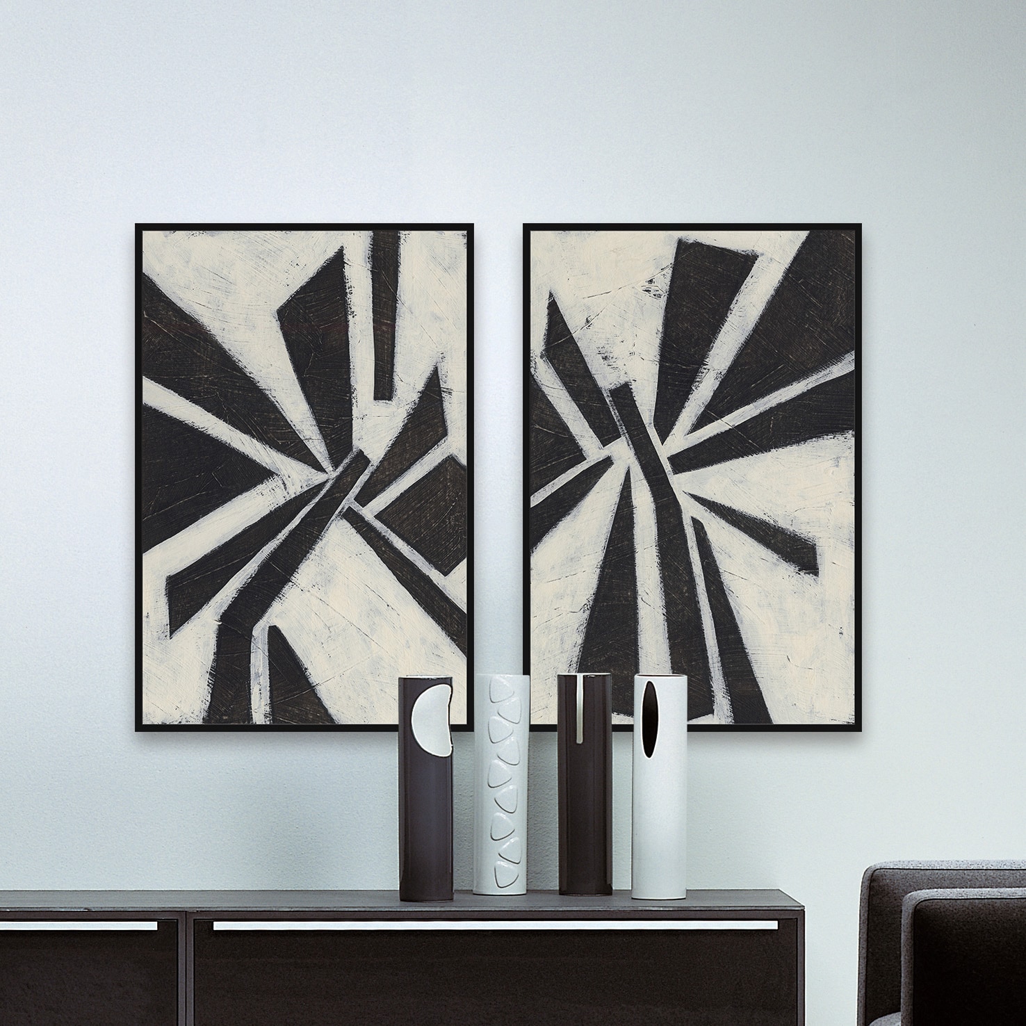 Pinwheel Diptych