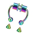 thumbnail image 3 of maskred 1/2/3/5 2021 New Fake Nose Ring Alloy Nose Hoop Septum Rings For Colorful 1 Pc, 3 of 6