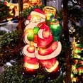 thumbnail image 2 of Luces navideñas para decoración de ventanas, guirnalda de luces navideñas para ventana de 46 * 23 cm, luces navideñas para dormitorio, árbol de Navidad, luces LED con pilas, blanco cálido(A) ER, 2 of 5
