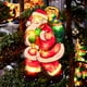thumbnail image 2 of Luces navideñas para decoración de ventanas, guirnalda de luces navideñas para ventana de 46 * 23 cm, luces navideñas para dormitorio, árbol de Navidad, luces LED con pilas, blanco cálido(A) brillar Electrónica, 2 of 5
