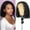 Black, variant on GXXGREAT Short Bob Wigs Lace Front Human Hair Wigs For Black Women Curly Wigs With Baby Hair Pre Plucked Natural Hairline Wigs