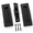 Black-6 Inch, variant on Black 6 Inch 304 Stainless Steel Recessed Flush Finger Pocket Door Pull Set with Edge Pull
