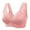 Pink, variant on KDFJPTH Sport Bras For Women Wire-Free Push-Up Sexy Bra Solid Hot Pink 38