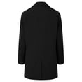 thumbnail image 5 of Iyufng Mid Length Notch Lapel Trench Coat for Men Single Breasted Button Lightweight Water Resistant Business Casual Overcoat Daily Walking, 5 of 7