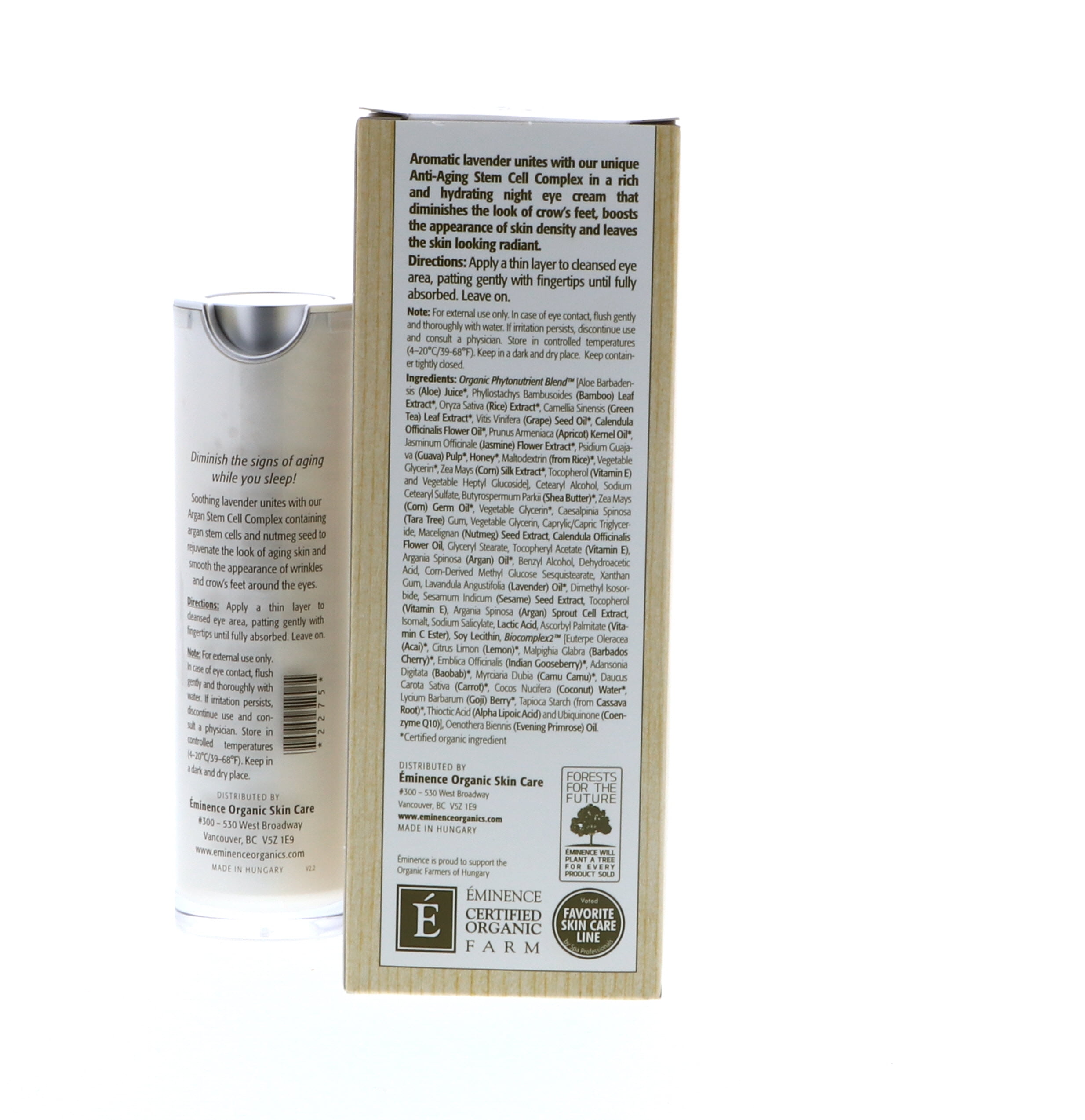 Eminence Lavender Age Corrective TMA3&nbsp;Night Eye Cream, 1.05 Ounce