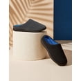 thumbnail image 4 of HomeTop Men's Two-Tone Memory Foam House Slippers, 4 of 9