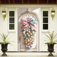 thumbnail image 5 of Color-Fast Easy-Hang Colorful Easter Door Curtain Decoration - Festive Backdrop for Home Party Garden Wall & Holiday Events, Perfect Easter & Year of the Horse Necessity, 35.4*70.8in, 5 of 5