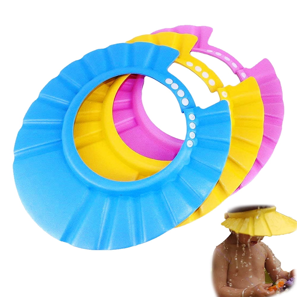 3piece shower and shampoo cap Shower adjustable sunshade cap