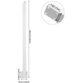 thumbnail image 6 of 4Pcs Square Stair Baluster Posts, Metal Stair Post with Adjustable Top Plate Drilled Railing Spindles with Flat Base Decorative Railing Posts Kits for Stairs Porch Handrails (White, 35.43" H), 6 of 7