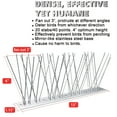 thumbnail image 3 of LANNEY Stainless Steel Bird Spikes, 10 Strips 11 ft, Unassembled Spikes, PatioOutdoor, 3 of 5