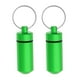 thumbnail image 4 of Caja de pastillas de 2 uds., llavero de aluminio para exteriores, contenedores secos, estuches de almacenamiento  Verde Sharpla Envase impermeable para cápsulas, 4 of 6