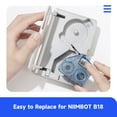 thumbnail image 2 of NIIMBOT B18 Replacement Labeling Ribbon Only for B18 Thermal Transfer Printer, Up to 53 FT (Blue), 2 of 7