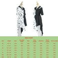 thumbnail image 5 of ATTBEA Halloween Costume Cruela Devile Dress Cloak Skirt with Gloves Black and White for Women Movie TV Character Cosplay, 5 of 6