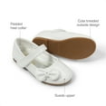 thumbnail image 7 of BURUDANI Toddler Girls Kids Bow-knot Mary Jane shoes Dress Flat Shoes ANGEL-5 WHITE/PAT Size 8, 7 of 7