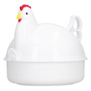 Dioche Egg Cooker 4 Eggs Chicken‑Shaped Heat Resistant Microwave Eggs Boiler For Hom LF