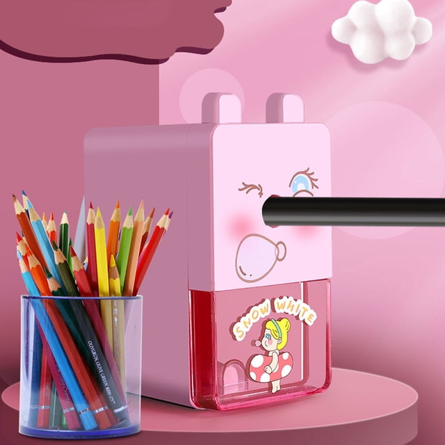 Pencil Sharpening Machine Space Pencil Sharpener Hand Crank Manual Sharpener Animal Cartoon Pencil Cutter For School Stationery Students Supplies Children Kids Gift (Hand Sp,1 Pencil Sharpener