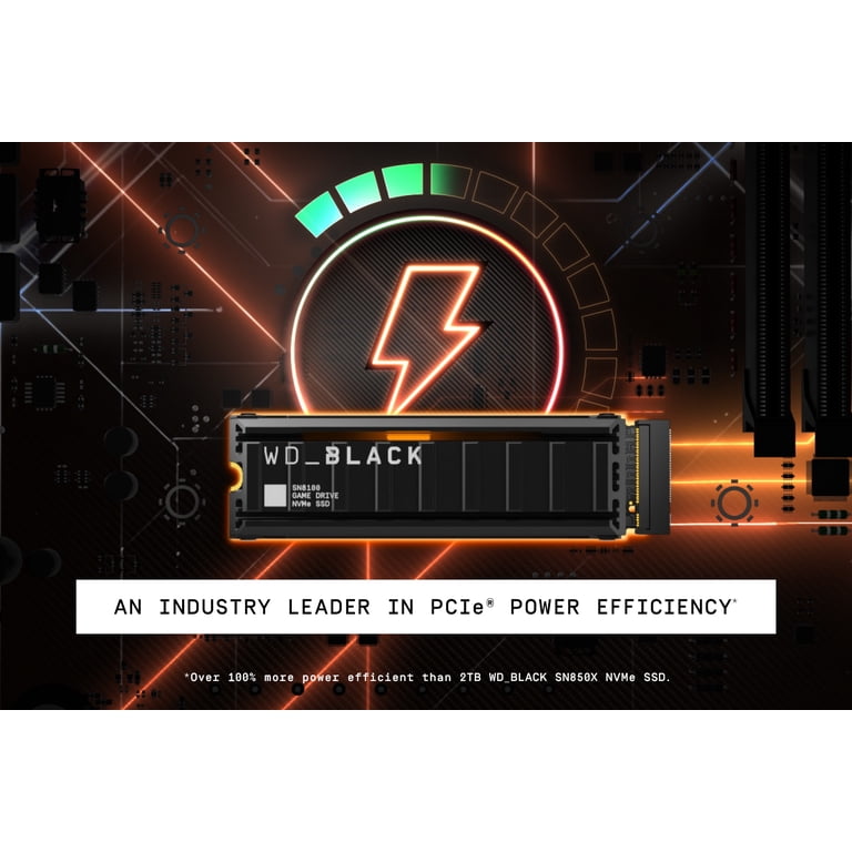 WD_BLACK 4TB SN8100 NVMe SSD, with Heatsink, PCIe Gen 5