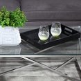 thumbnail image 5 of Sagebrook Home Ec, Plateau en Bois/verre Noir, 5 of 5