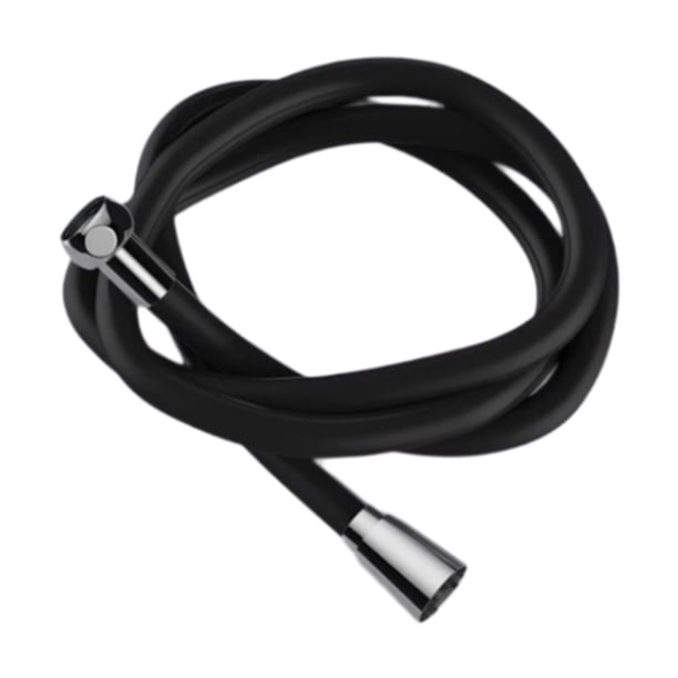 Manguera de ducha de silicona con conector G1/2 universal, cabezal de ducha de mano extra largo, ideal para baño, casa de apartamento. Negro 15 m