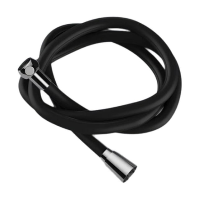 Manguera de ducha de silicona de repuesto para cabezal de ducha de mano, resistente a temperaturas, rosca G1/2, extra larga, para dormitorios y Negro 15 m