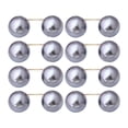 thumbnail image 4 of 8 broches de perlas artificiales para uso diario, decorativos y que no dañan la piel. Gris, 4 of 9