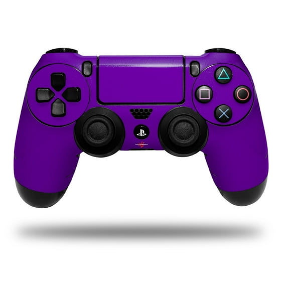 Skin Wrap for Sony PS4 Dualshock Controller Solids Collection Purple (CONTROLLER NOT INCLUDED)