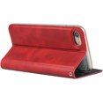 thumbnail image 4 of iPhone 7/8 Case with Wrist Strap, Classic PU Leather Wallet Case Slim Flip Folio with Card Holder,Kickstand Feature Magnet Closure Case Cover for iPhone 7/8,iPhone SE (2020 Edition) 4.7",Red, 4 of 16