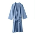 thumbnail image 5 of KTMKH Couple Long Robe Cardigan Hotel Home Wear Bathrobe Bathrobe Bathrobe Nightgown, 5 of 9
