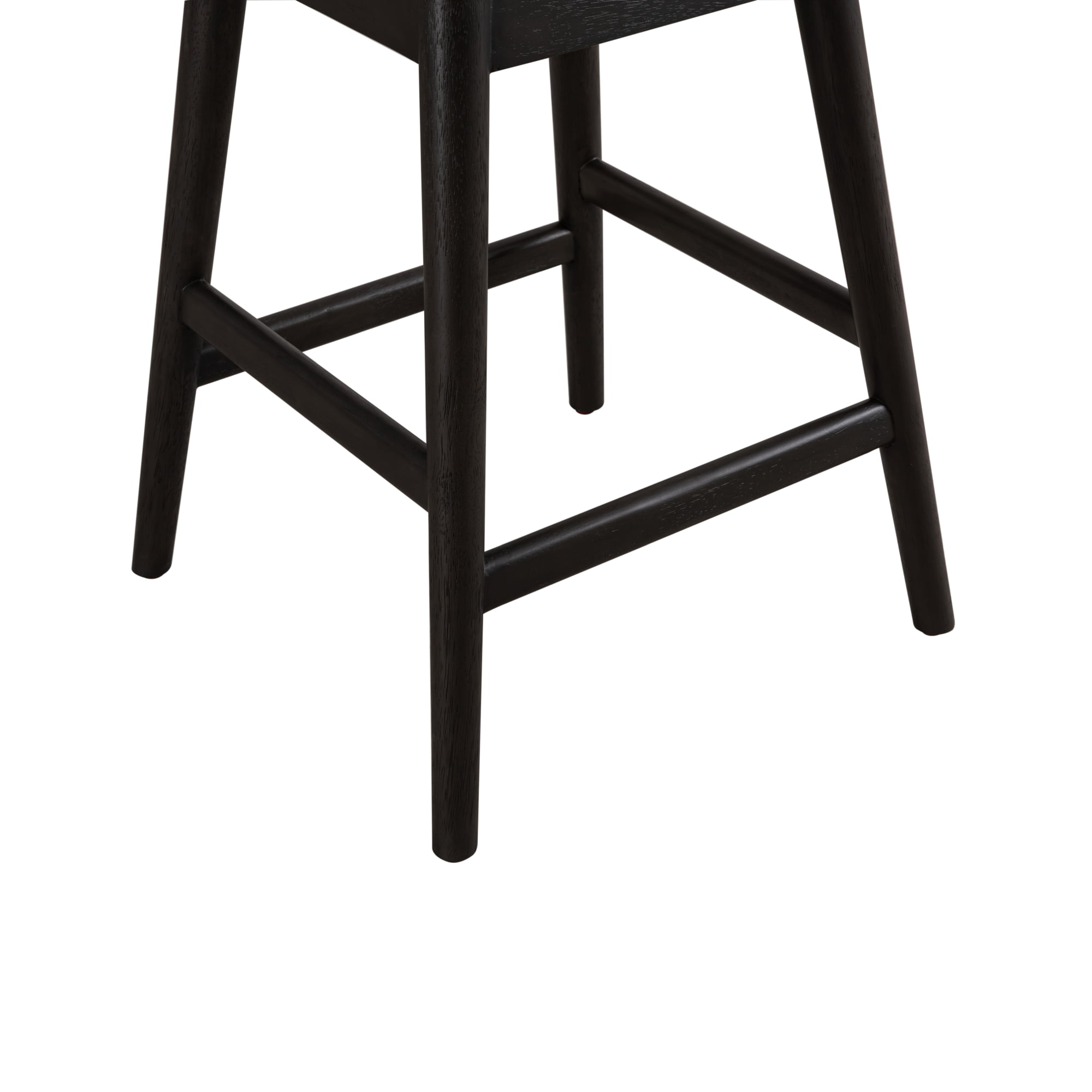 Adrian Gray Solid Wood Upholstered 26" Counter Height Swivel Barstool with Morning Fog Fabric Seat - Set of 4