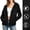 A14 Black, variant on Xdegoge Womens Windproof Hooded Lightweight Jacket Zip Up Athletic Raincoat Classic Casual Loose Fit Sporty Outerwear Shirts Tops