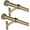 Antique Bronze, variant on 2-Pack Curtain Rod for Windows 72-144",Adjustable Window Curtain Rods with Premium Aluminum End Cap Finials and Full Surround Brackets,7/8"(0.073Feet) Diameter,Warm Gold Drapery Rods for Curtains