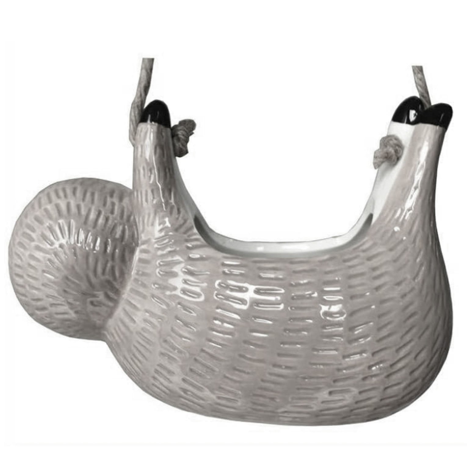 SILVERFEVER Sloth Hanging Planter  Succulent Plant Pot Indoor Outdoor Ceramic Animal Planters Pots Flowerpot Container 1, Grey