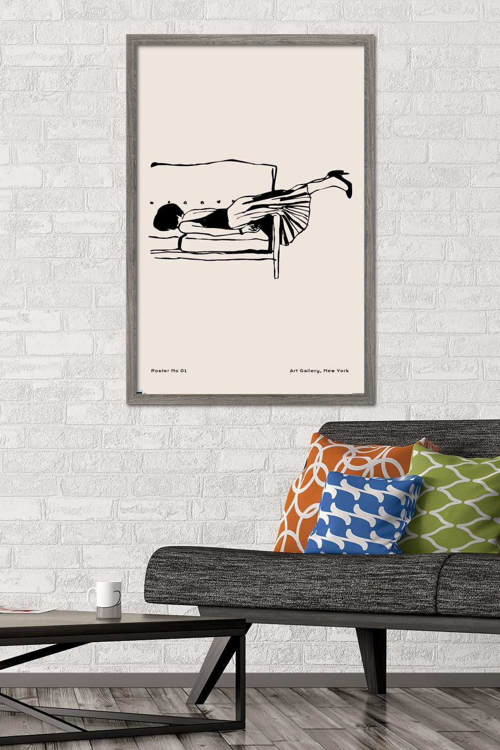 Rough Day No 01 Wall Poster, 22.375" x 34" Framed