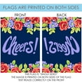 thumbnail image 5 of Toland Home Garden Purple Floral Cheers Flower Cheers Flag Double Sided 12x18 Inch, 5 of 5