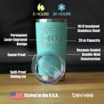 thumbnail image 4 of Bevvee Insulated Travel Tumbler 20 oz Cheers 40 Years 40th Birthday Gifts Tumblers, 4 of 4