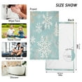 thumbnail image 6 of Snowflake Pattern Single Pack 100% Cotton Bath Towel (16'' x 28'') Soft, Highly Absorbent, Ideal for Bathroom, Gym, Beach, 6 of 7