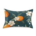 thumbnail image 7 of Yayeee Pillowcase Queen Size Set of 2 Satin Wrinkle Resistant Pillow Case, Floral Oranges, 7 of 7