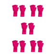 thumbnail image 3 of Guardurnaity 1 par de guantes sin dedos Accesorio de ropa cómodo Calentadores de manos térmicos Guante largo de punto para exteriores Rosa roja Type2 NO2, 3 of 6