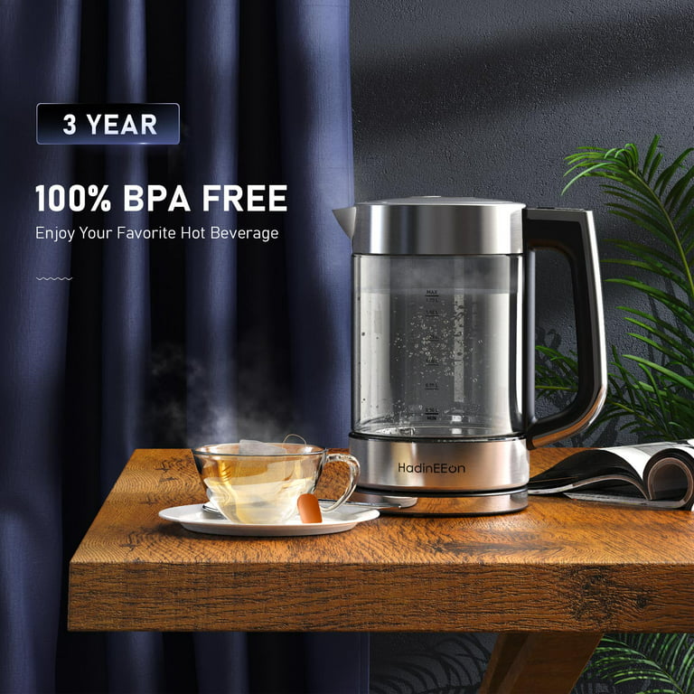 HadinEEon Electric Gooseneck Kettle 100% Stainless Steel BPA-Free