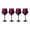 Purple, variant on Thyme & Table 4-Pack Angled Wine Glass Set, Iridescent Blue