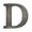 Antique Nickel, variant on Deltana RL4D-10B 4" Residential Letter D; Oil Rubbed Bronze Finish