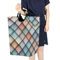 thumbnail image 4 of Yayeee Freestanding Laundry Hamper with Handle Collapsible Large Storage Basket for Clothes, Colorful Art Pattern, 4 of 7