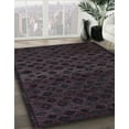 thumbnail image 3 of Ahgly Company Machine Washable Indoor Square Abstract Eggplant Purple Area Rugs, 8' Square, 3 of 7