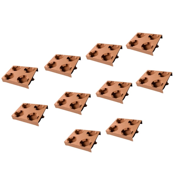 HOOWIFFY Beverage Container Holder Cup Holder Paper 10Pcs