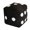 Black, variant on Dices Pattern Accent Pillow Sturdy Soft for Reading Play Area